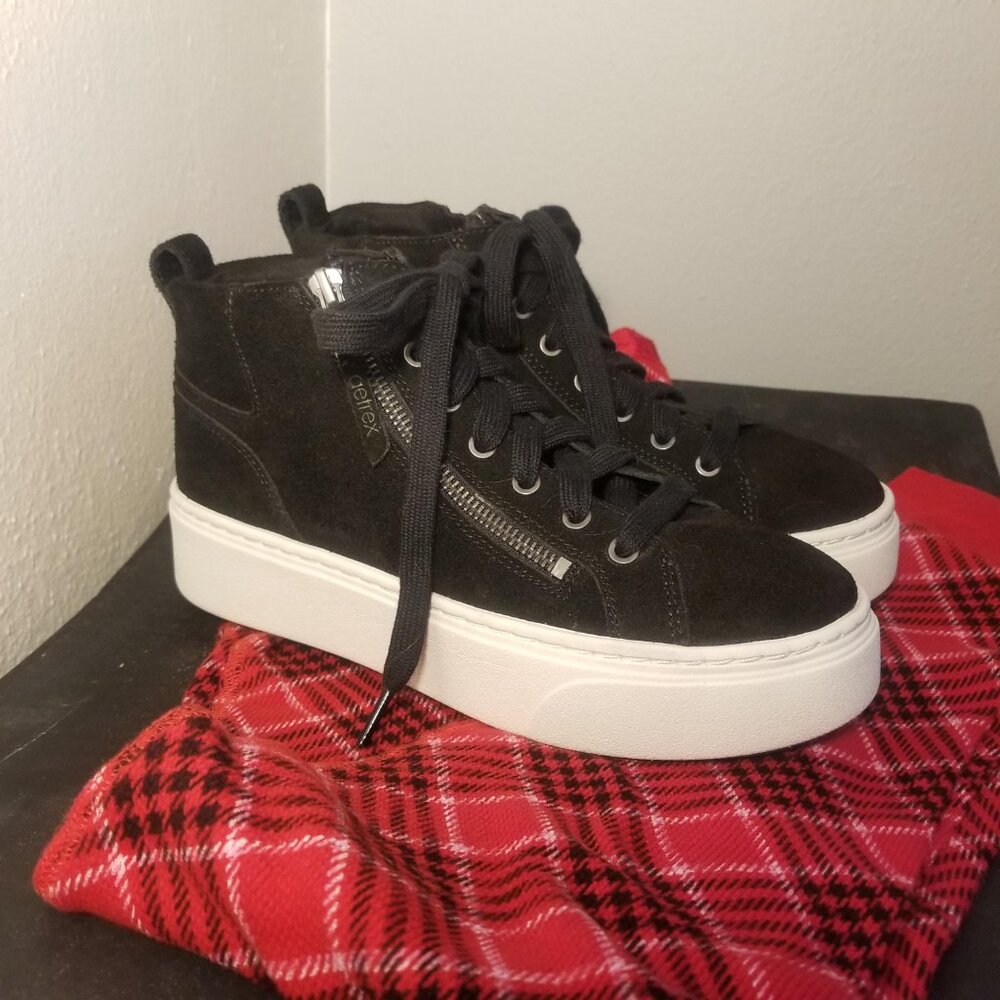 Aetrex Gianna Arch Support Platform Sneaker in Black Size 8.5 - Picture 14 of 14
